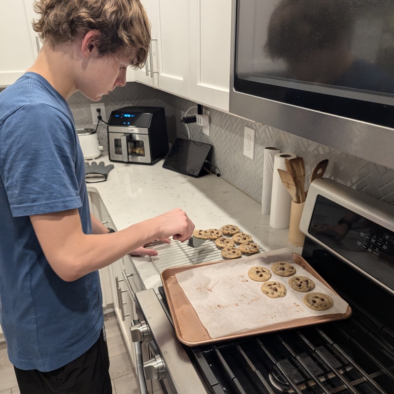 Freshly baked cookies