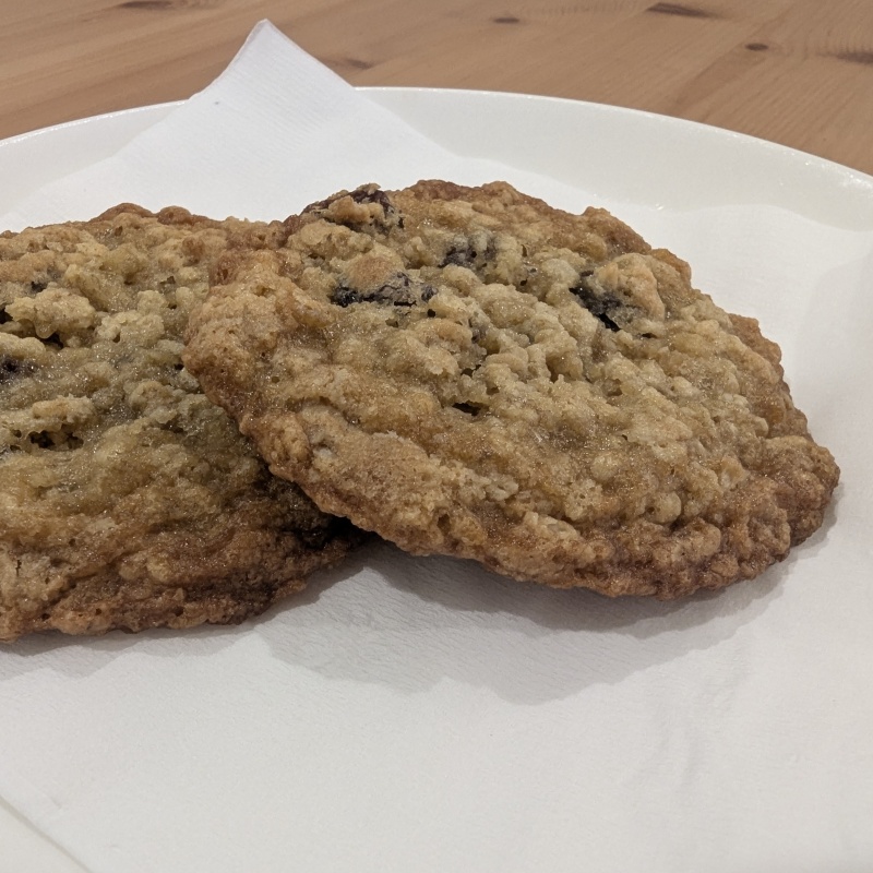 Freshly baked cookies