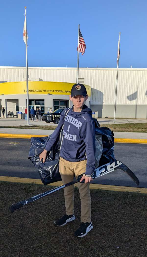 Adam Kucek — goalie for Jr. Icemen Jacksonville